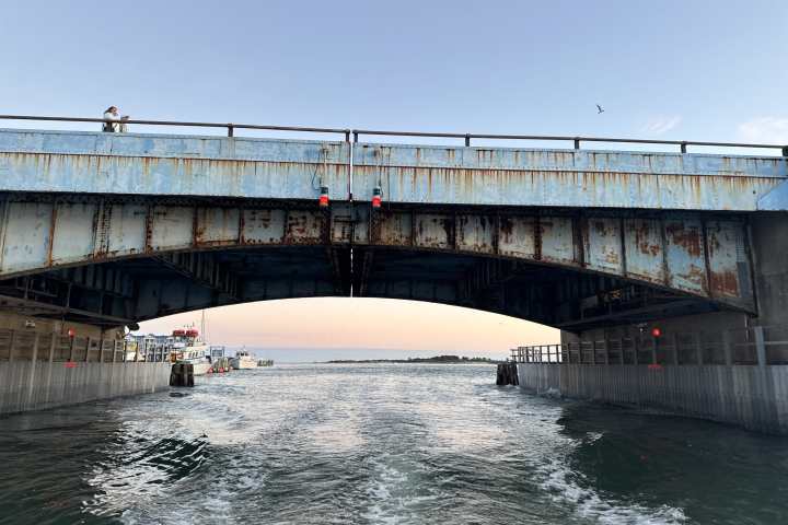 a bridge over a body of water