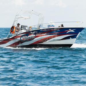 a boat that is floating in the water