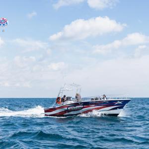 a boat that is floating in the water
