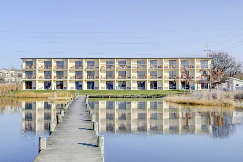 a bridge over a body of water