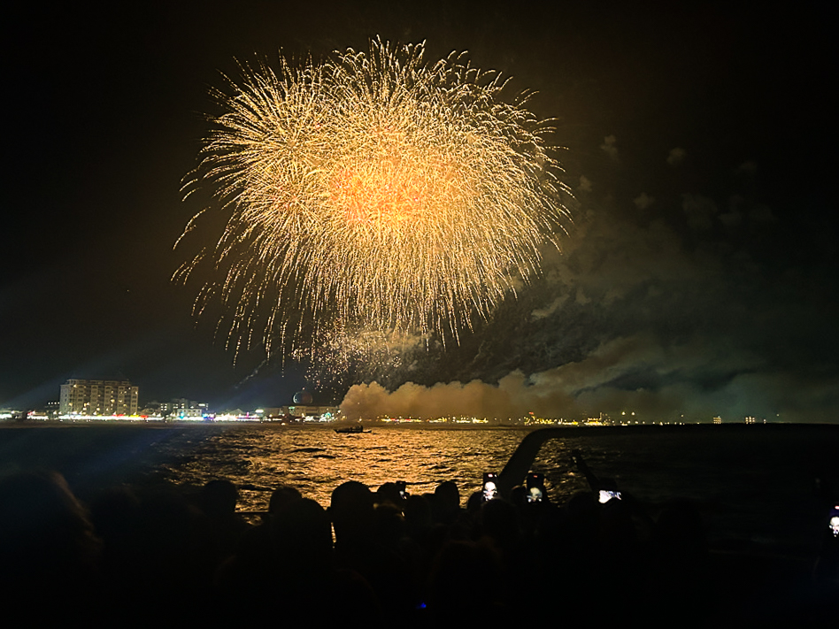 fireworks in the sky