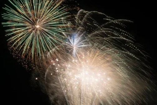 fireworks in the sky